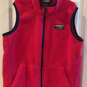 L.L. Bean Pink Fleece Vest